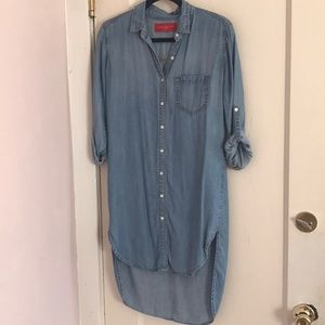 High low jean dress